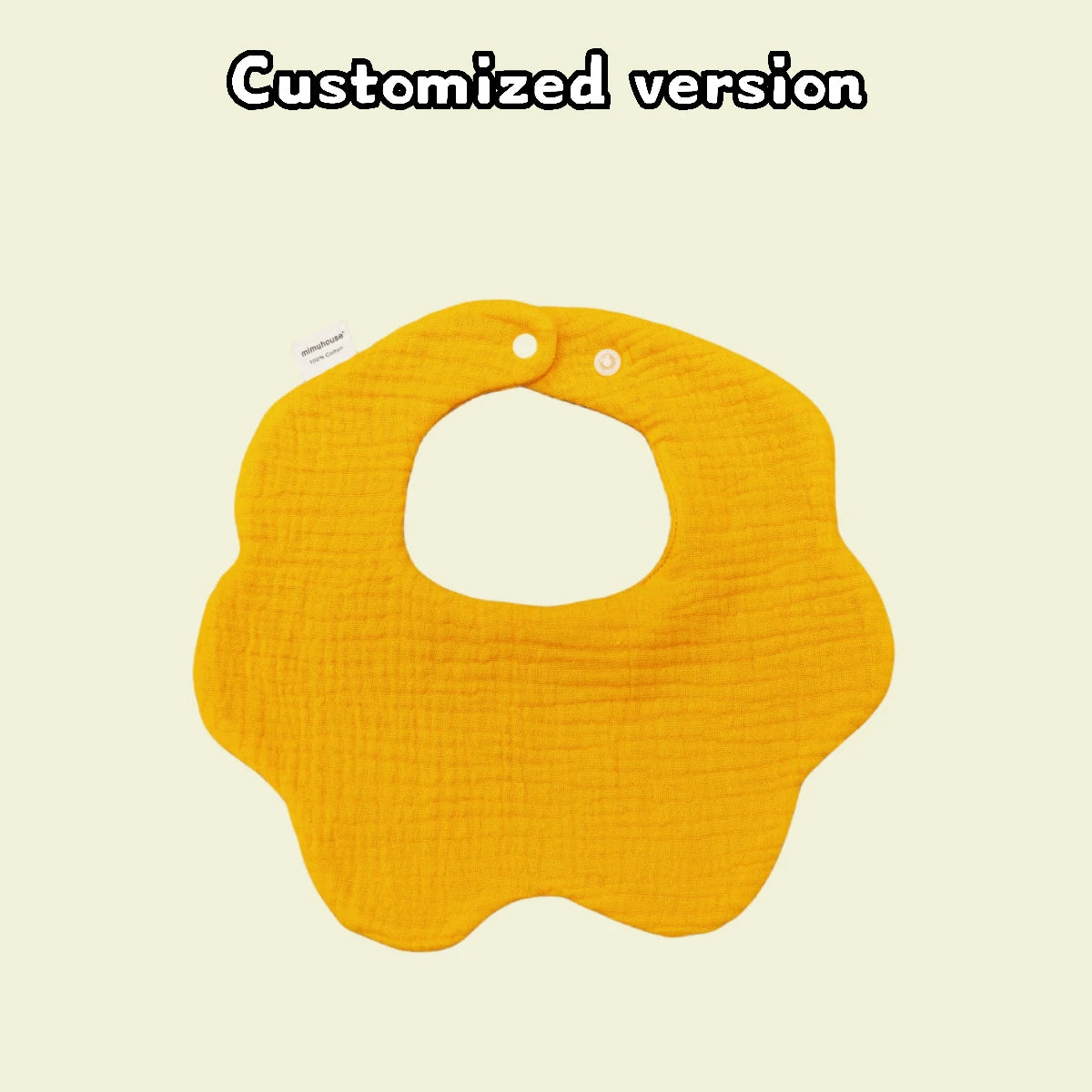 Personalized Custom name Embroidered Newborn letter Nursery Baby bib burp cloth Flower shape Gifts for Boy Girl