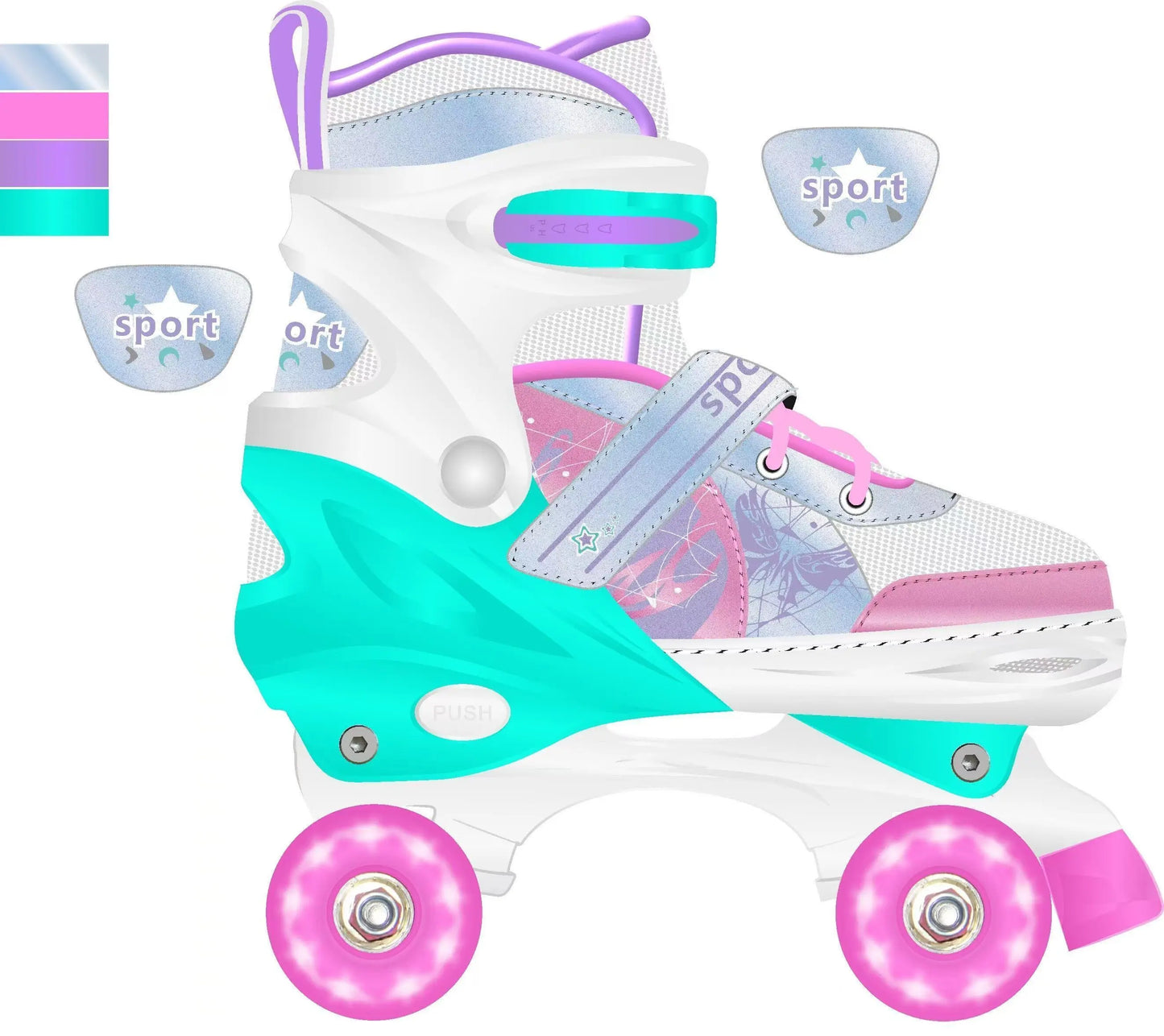 Roller Skates for Girls Boys for Kids 4 Size Adjustable Light Up kids roller skates kids roller skates girls girls roller skates
