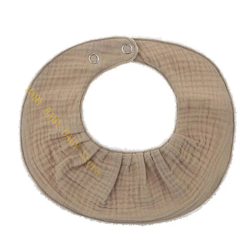 Q81A Newborn Solid Color Cloth Soft Cotton Breathable Spit Towel Bandana Burp Cloth