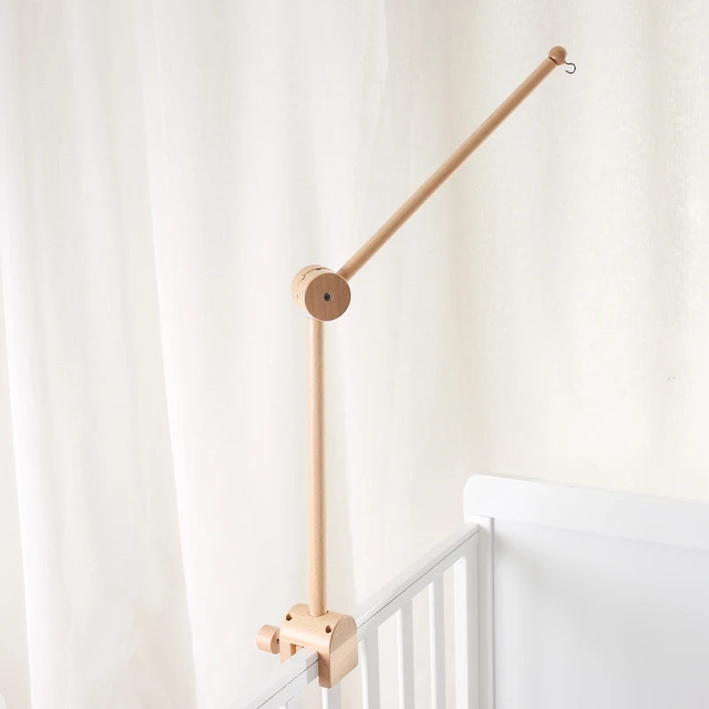 Baby Montessori Wooden Gym Frame Rattle Toys Newborn Mobile Hanging Sensory Toys Foldable Play Gym Frame Kid Holder Bracket Gift
