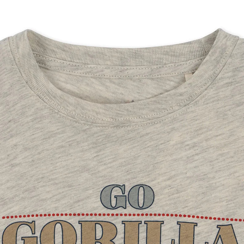 2025 Summer KS Children's Clothing Baby Girls Cartoon Swan Short Sleeve T Shirts Suits Boys Gorilla Bottom T-shirt Kids Home Set