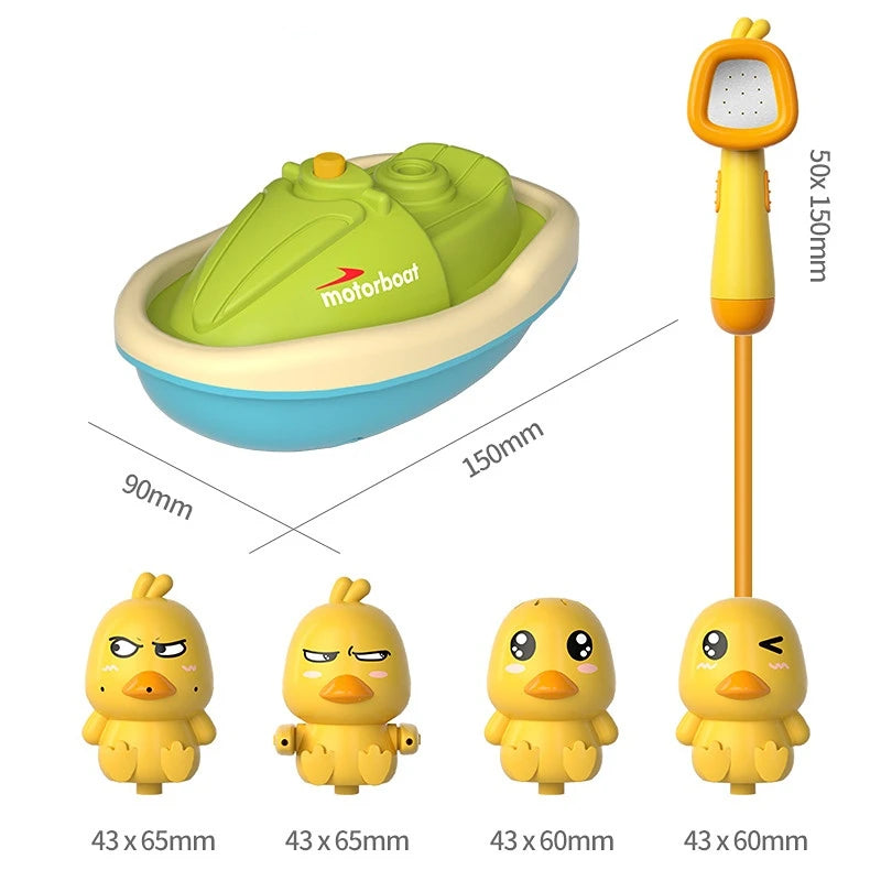 Toddler Toys Gifts Baby Bath Toys Cute Duck Electric Water Spray Bathroom Bathing Toys Kids Bath And Shower Bathtubs Interactive