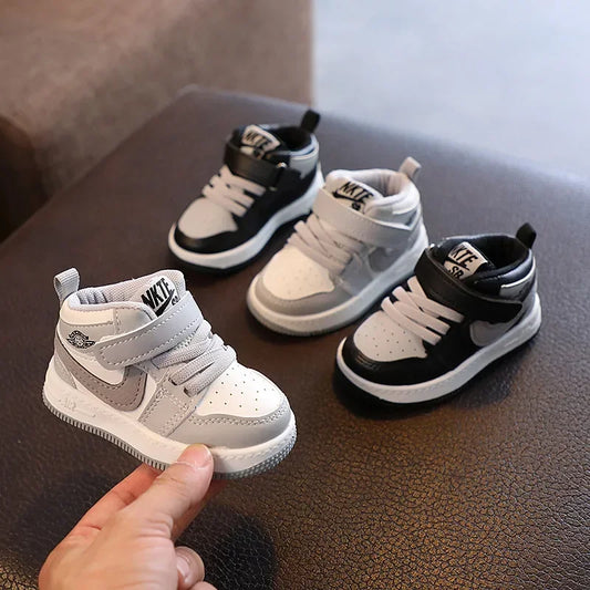 Fashion High Top Kids Sneakers Casual Shoes Boys & Girls Running Shoes Outdoor Walking Breathable Comfortable School Shoes