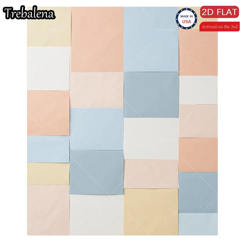 Flannel Blanket-Soft Lightweight All-season Soft Pastel Patchwork Baby Blanket for Boys Girls Newborns