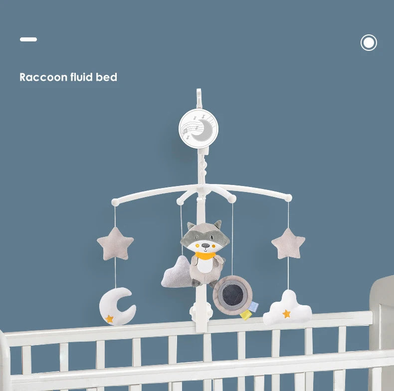 Baby Bed Bell Carousel Crib Mobiles Rattles Music Educational Toys for Cots Infant Baby Toys 0-12 Months for Newborns Gifts
