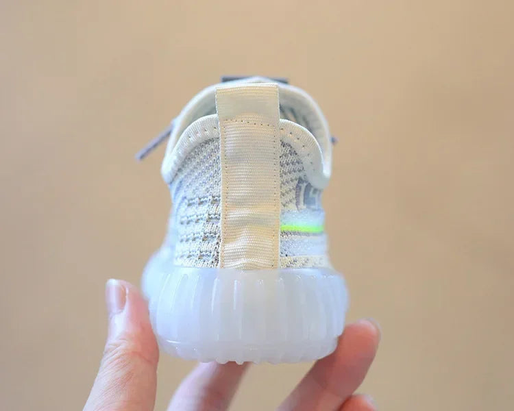 Size 21-32 Kids Casual Shoes Summer Boys Sneakers Breathable Knit Non-slip Shoes Lightweight Girls Casual Children's Shoes