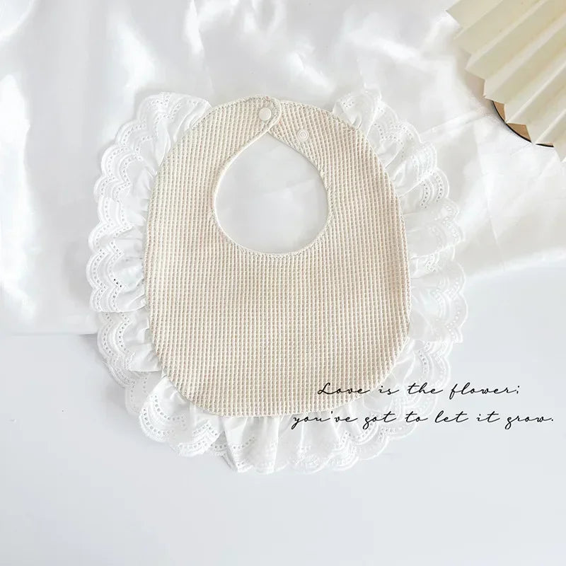 INS-style Cotton Bib for Babies U-shaped Waterproof Drool Cloth Spit-up Cloth Baby Accessories Child Care Drool Towel Baby Stuff