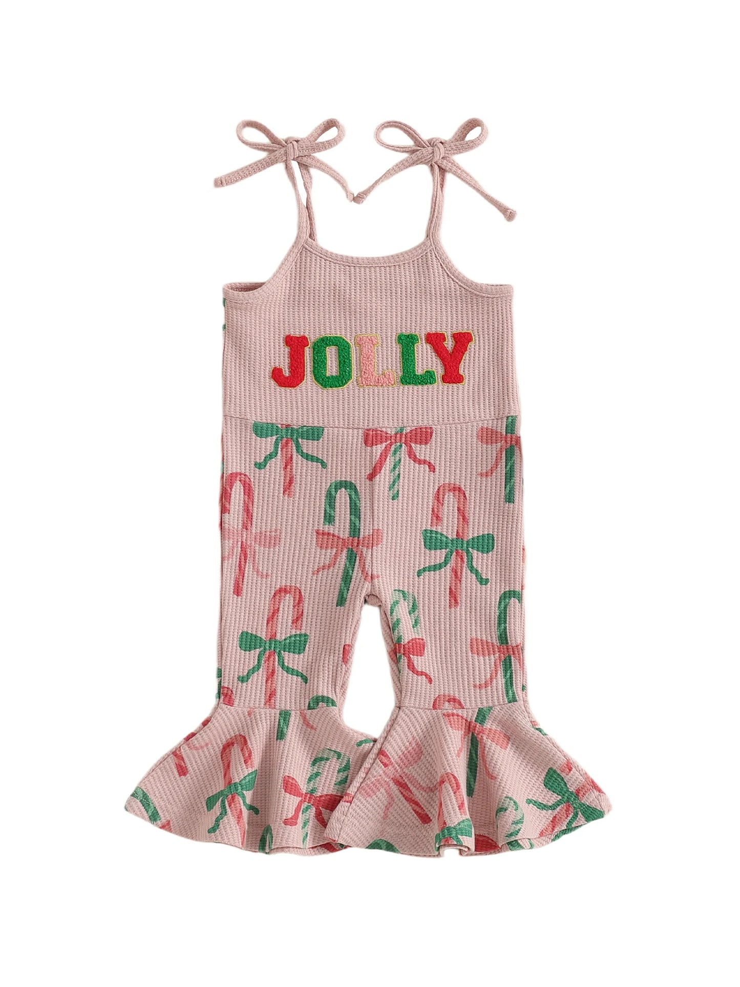 Summer Christmas Kids Baby Girls Overalls Romper Print Letter Embroidery Sleeveless Jumpsuit Xmas Clothes