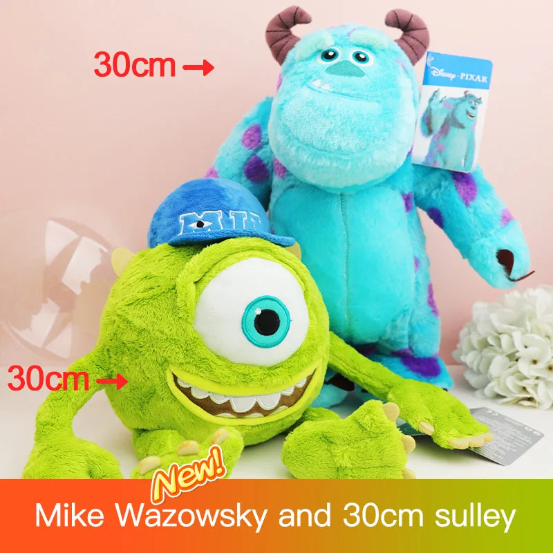 Disney Kawaii Sulley Mike Wazowsky Monsters University Stuffed Plush Animals Toy Sets Cute Pixar Doll For Boy Girl Birthday Gift
