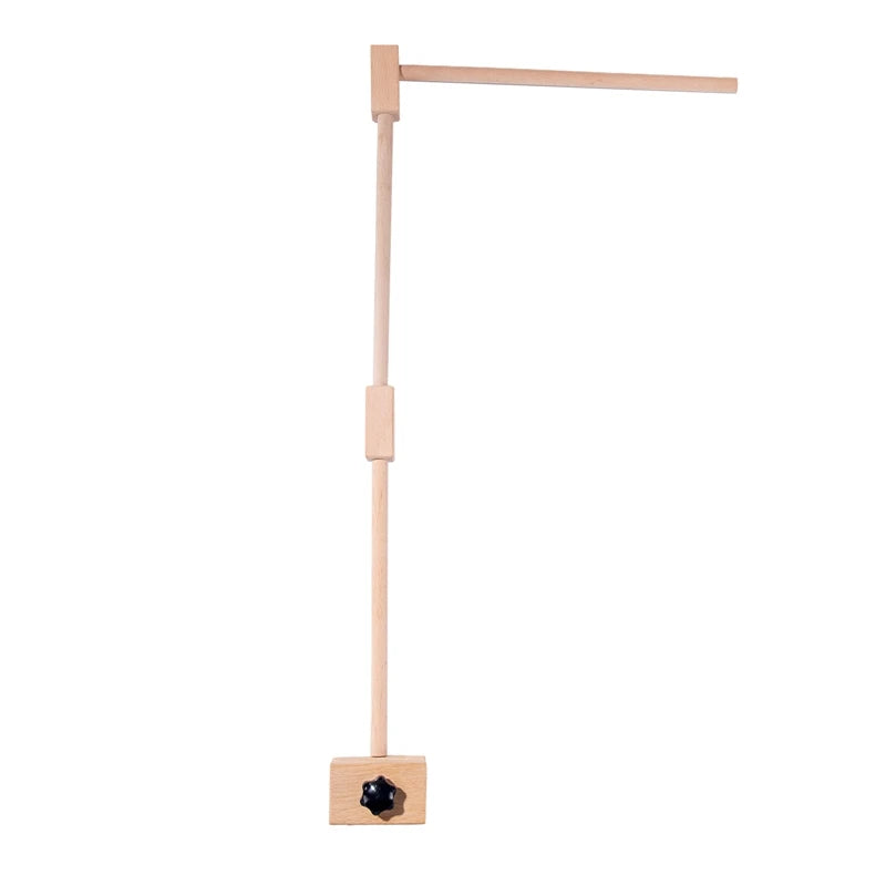 Baby Montessori Wooden Gym Frame Rattle Toys Newborn Mobile Hanging Sensory Toys Foldable Play Gym Frame Kid Holder Bracket Gift