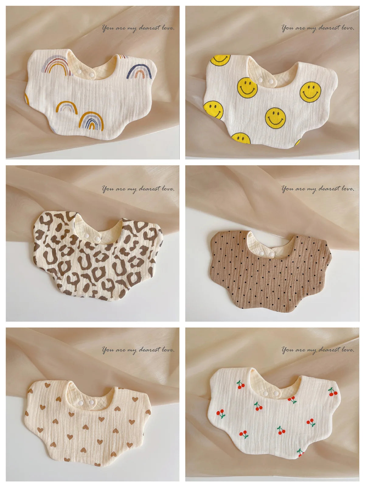 Summer Baby Cotton Gauze Waterproof Bibs Soft Cartoon Infant Bib Burp Cloths Bandana Scarf for Boy Girl Feeding Saliva Towel New