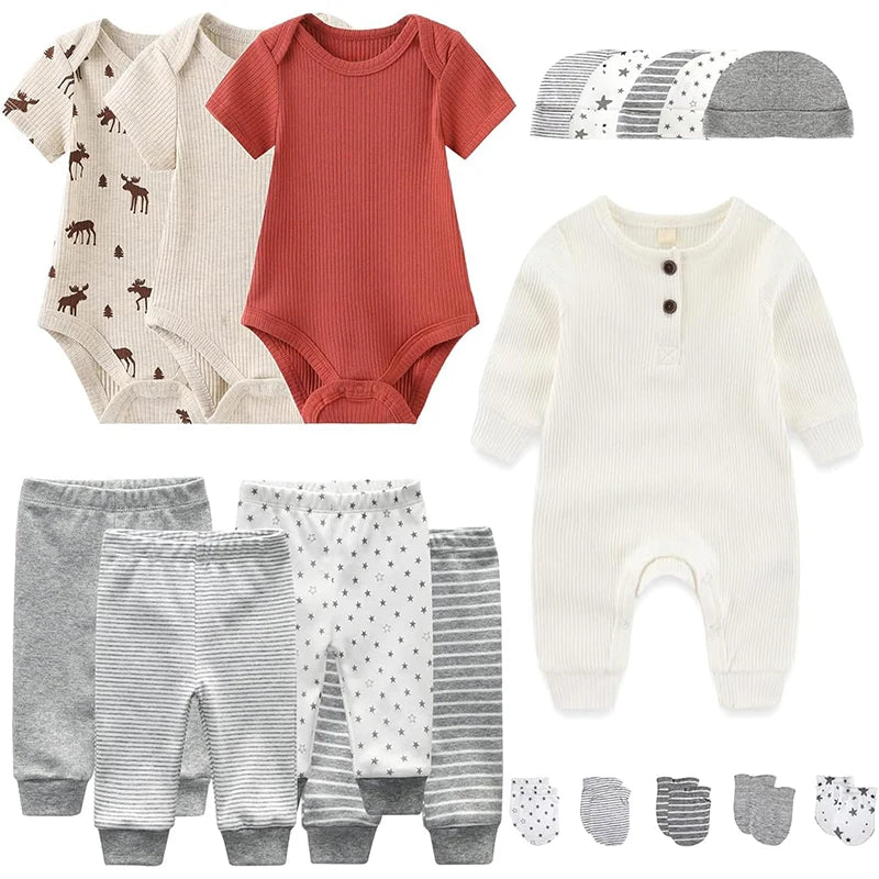Unisex Soft & Comfortable Baby Boys & Girls Clothing & Accessories Newborn Set 18 Pieces