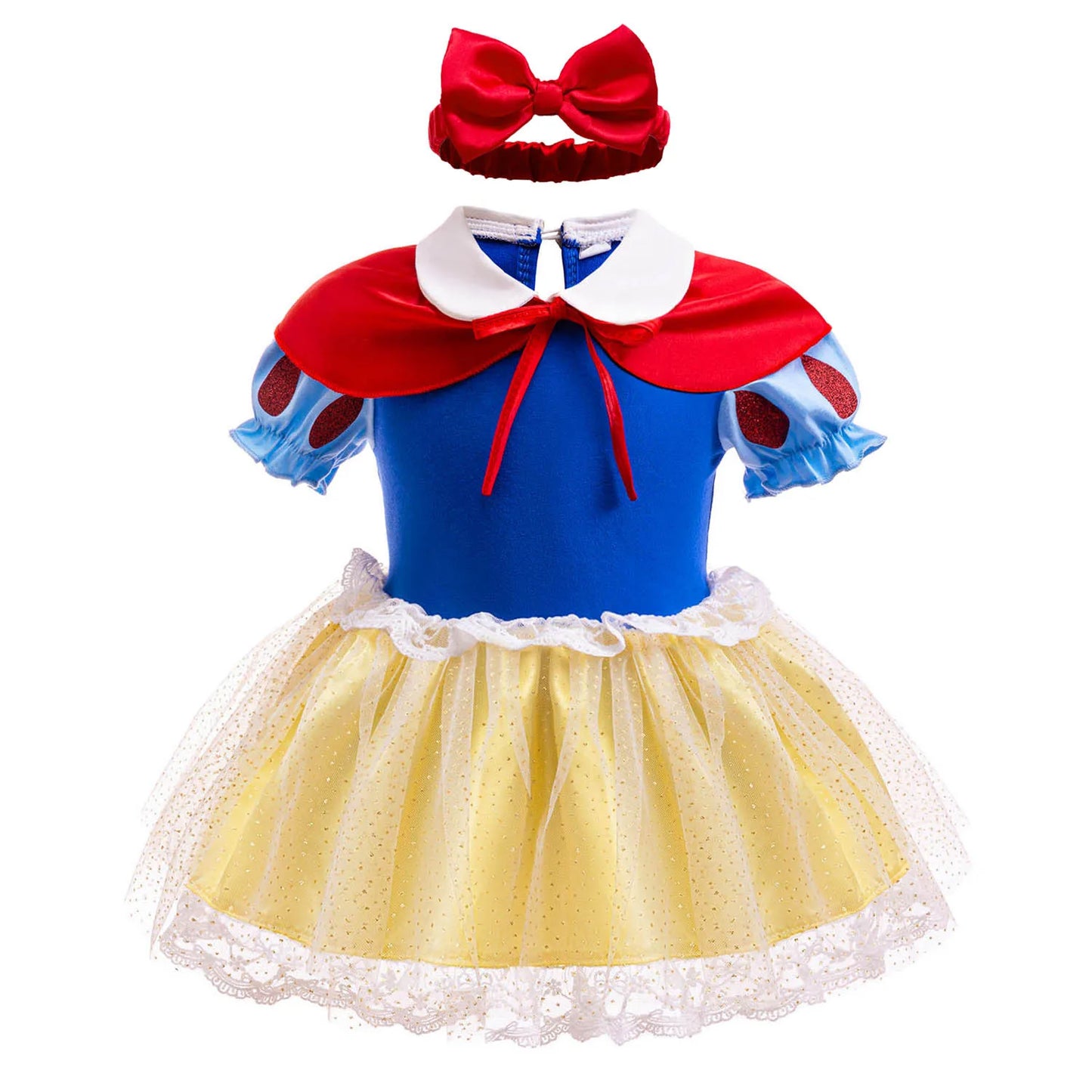 Little Girl Crawling Clothes Disney Movie Princess Role-playing Costume Baby Cute Cotton Jumpsuit Toddlers Birthday Dress