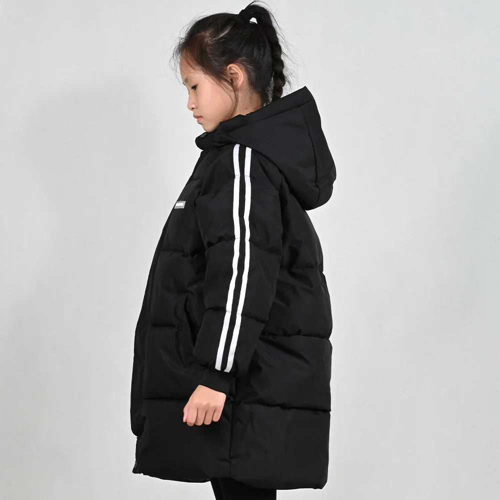 New Winter are Thickened Winter Girls Jacket and Coat Parka Boys Jacket The Medium Length Children's cotton padded clothes for
