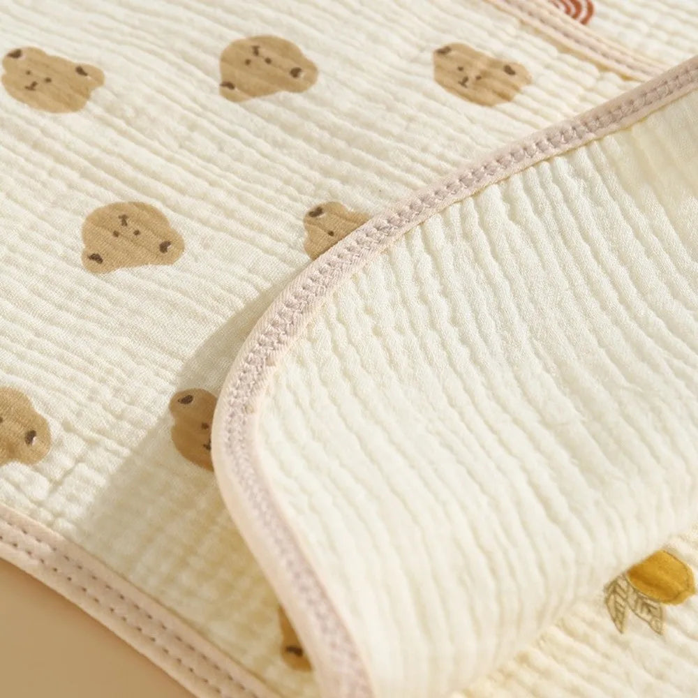 New Six-layer Gauze Newborn Baby Burp Towel Absorbent Lightweight Baby Drool Towel Waterproof Shoulder Pad