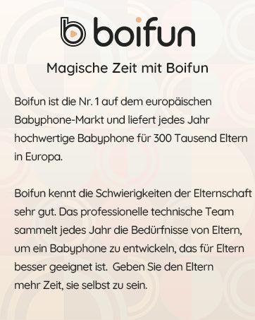 BOIFUN Baby Monitor with Camera and Audio, No WiFi, VOX Mode, Night Vision, 3.2'' HD Screen, Two-Way Audio, Baby Camera